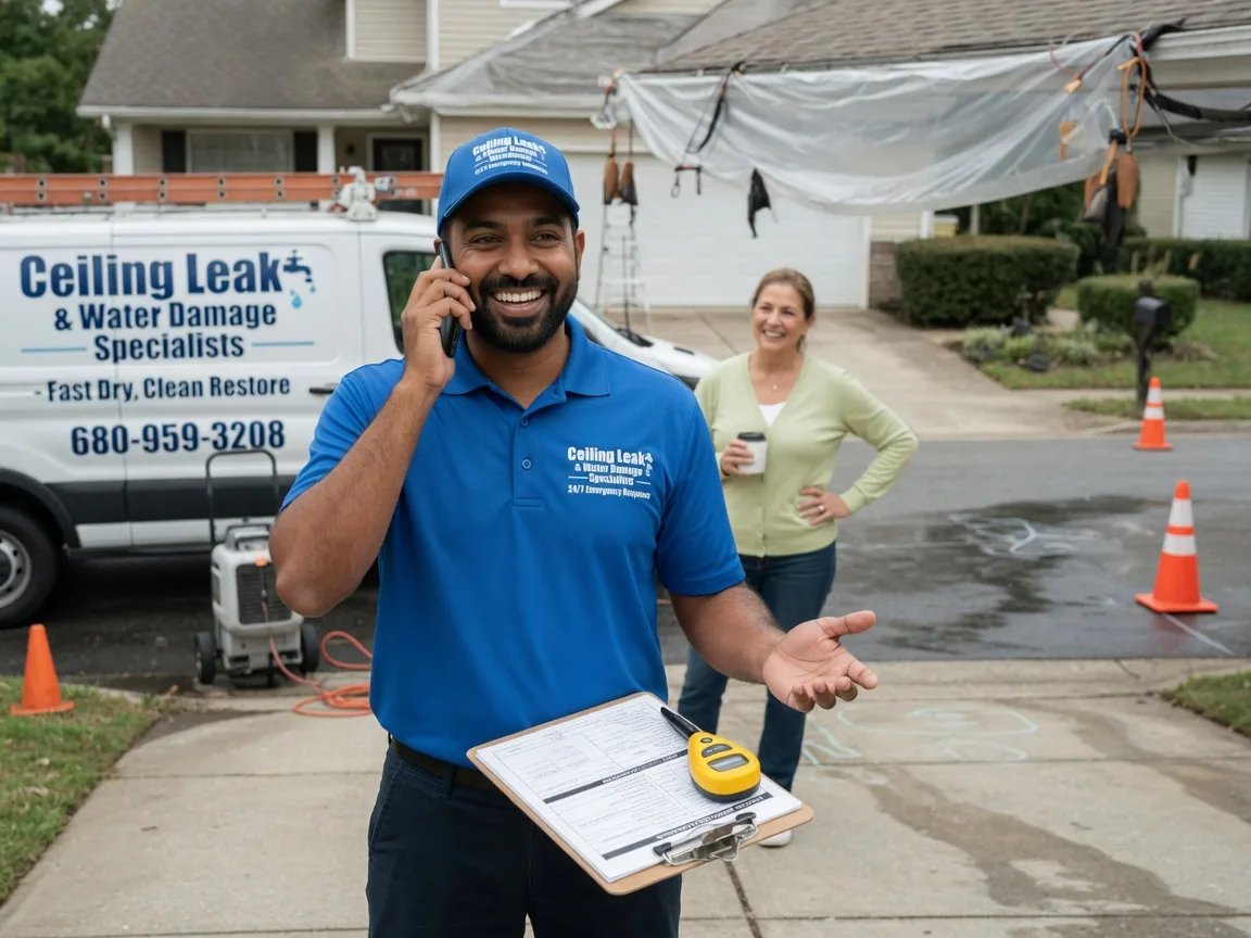 Ceiling Leak Cleanup Churubusco, IN FAQs